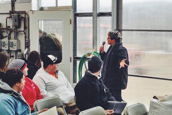 Lisa Kivirist, Inn Serendipity "Ready for the naked farm tour. Everything's exposed in April!" #newfarmers
