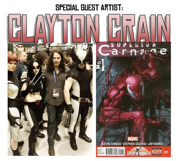 libertyspokane's tweet image. Rt @spokanecomicon: Special Guest update: Superstar artist Clayton Crain! @conventionscene #spokanecomicon