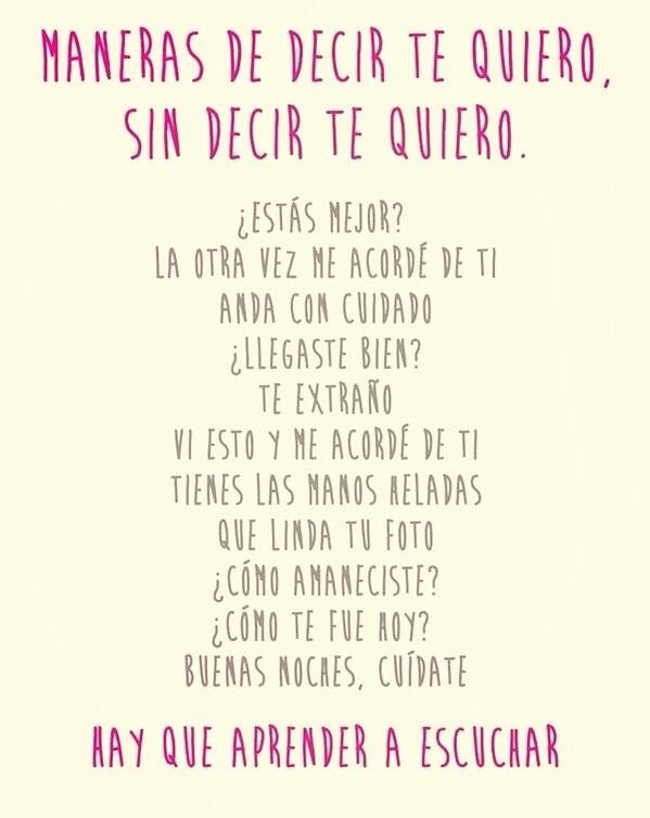 SolMacaluso's tweet photo. Maneras de decir TE QUIERO... http://t.co/0IoyYUwh5X