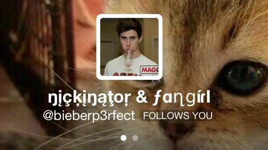 NICKDIAMANDISS's tweet photo. KCKDKOKFJENWH @ YOUR NAME 😍 #nickinator @bieberp3rfect http://t.co/jHZpRLOnxj