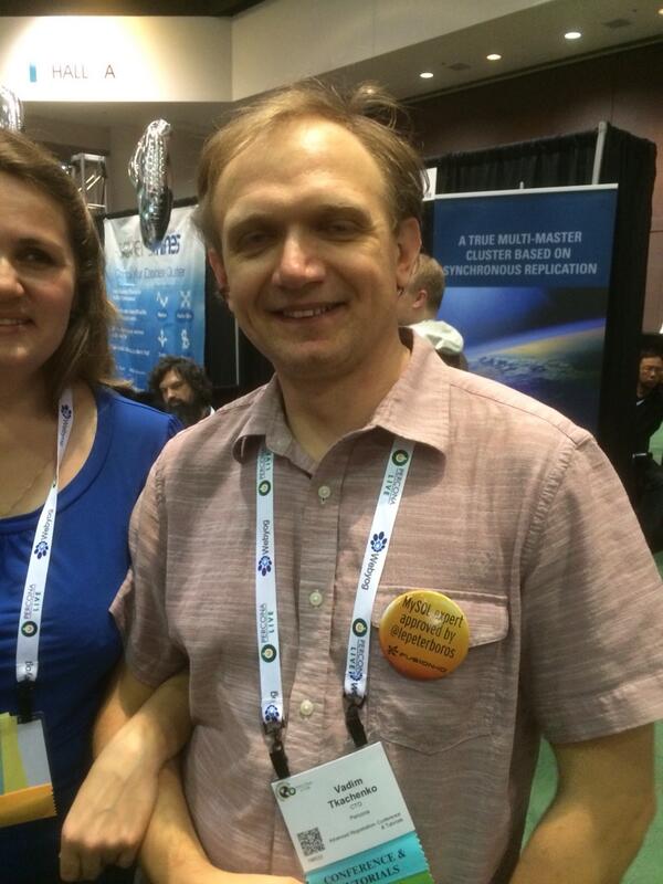 lefred's tweet image. @VadimTk is also a MySQL expert approved by @lepeterboros #peterborosrulez #perconalive