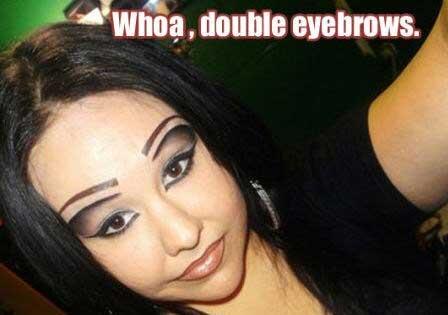 OMGFacts's tweet photo. 21 Girls Who Don’t Know What Eyebrows Are Supposed To Look Like. Eww --> http://t.co/kUGRCJsevG http://t.co/iEh43kpUsq