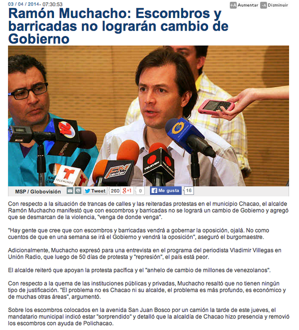 ReinaldoProfeta's tweet photo. Otro aliado de Maduro, despues no quieren que uno los llame traidores. Quiere mas 15 años de "manifestaciones rosas" http://t.co/UEhd1oiLP3