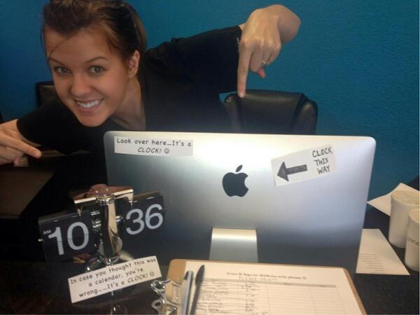 thecryox's tweet image. It's not a calendar...It's a clock! And we have a sense of humor about it. :)  lol #cryo #coolclock #notacalendar