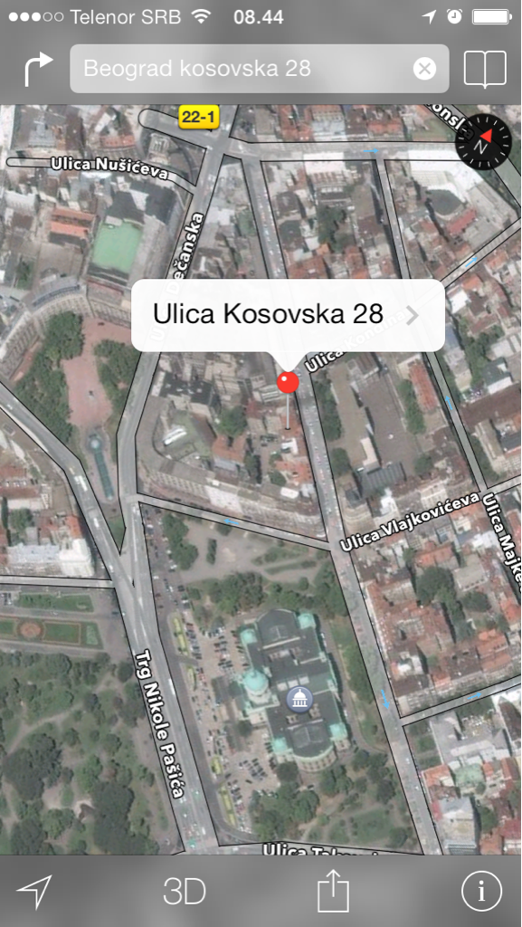iphonesrbija's tweet photo. Lepo iznenadjenje ovog jutra, stigle detaljne Apple mape za Srbiju, sa ulicama i brojevima! http://t.co/5zKKnBK0gz