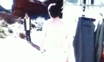 britentious's tweet image. @aaronpaul_8 was it cold in New Mexico? #BreakingBad #doublejacket