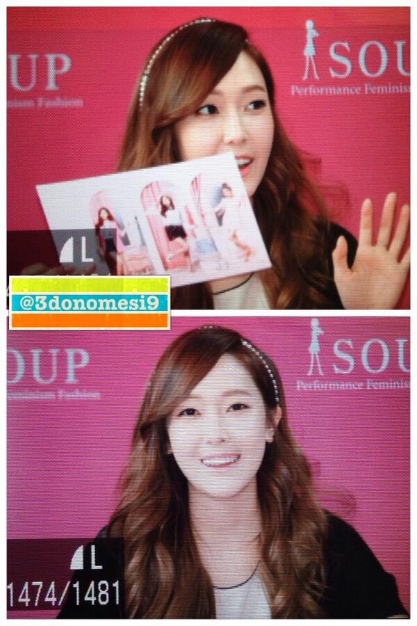 [PIC][04-04-2014]Jessica tham dự buổi fansign cho thương hiệu "SOUP" vào trưa nay BkX2AgNCUAA9KlU