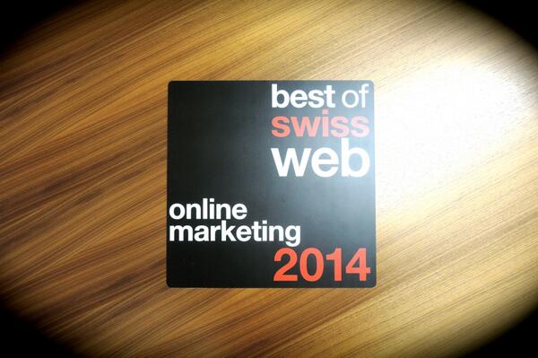 Danke an .<a href="/migros/">Migros</a> .<a href="/PRfactAG/">PRfact</a> .@wirzwerbung .<a href="/bestofswissweb/">Best of Swiss Web</a> (Die goldene Boje ging bei der Feier verloren) #Minimania