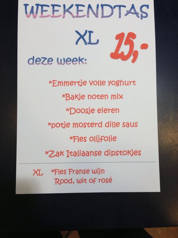 zuivelhoevebor's tweet photo. De weekend tas voor deze week..... http://t.co/09qxlmqZRw