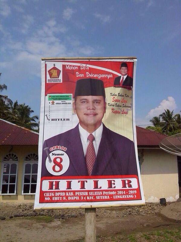BoySuryaPakar's tweet photo. Caleg dari nazi jerman... ati2 ya kalo memilih... http://t.co/UgMhxcJmW5