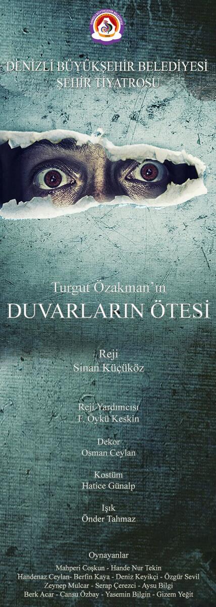 Tek perde tiyatro oyunu
5 Nisan Cumartesi saat 20.00'de   
Çatalçeşme Oda Tiyatrosu'nda
 
+12 yaş sınırı vardır.