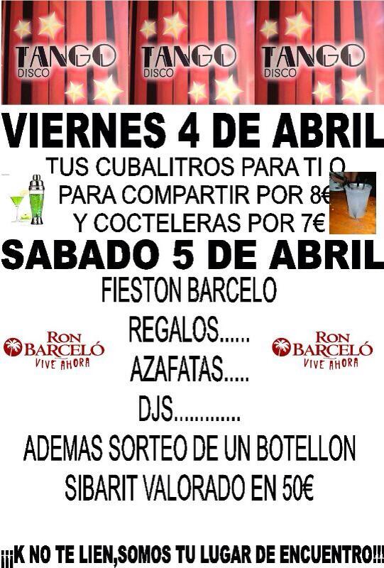 DISCOBARTANGO's tweet photo. ESTE FINDE EN TANGO.... http://t.co/bevi92W6r7