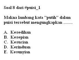 GPS_bdg's tweet photo. #soalUN B. indo no 8 (lihat #Puisi_1) #UN2014 http://t.co/AEoE0nzofX