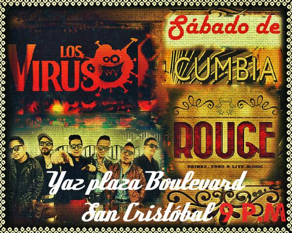 rougebarguate's tweet photo. "@losviruscumbia: Hoy la mejor cumbia llega a @rougebarguate @LaAgendaaGT @GuateDrinks @State_Of_Talent @fcososa09 http://t.co/x6XLpFysN9"