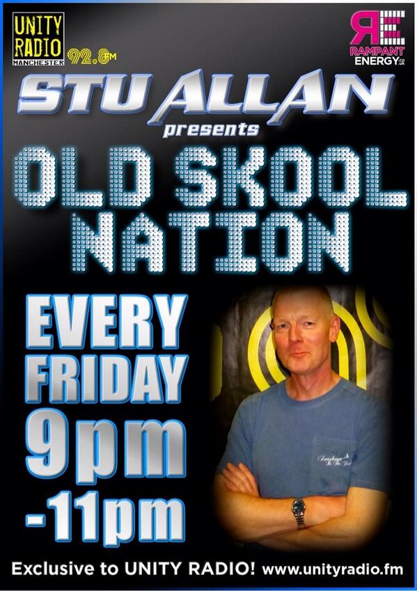 oldskoolkrew's tweet photo. @oldskoolkrew: Oh yes it's Friday so it's ..#OSN with @stu_allan on @UNITYRADIOFM #NineTillEleven #BeThere..... http://t.co/MfLXO8kHeQ