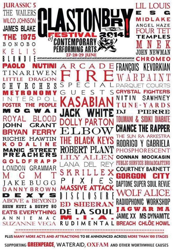 RobertPerrens's tweet photo. The weekend has landed &amp; couldn't be more excited @SuperSoulRevue are at #glastonbury You've already made my Festival http://t.co/3akYuLq6qP
