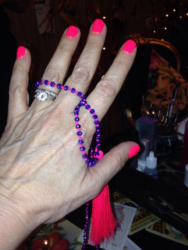 Brixsmithstart's tweet photo. Thank you @HulaNails for a Gelish  manicure matching my nail colour to my tassle necklace from @StartLondon  x http://t.co/WdZwWgnjsD