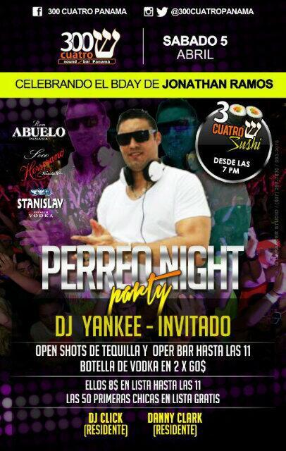 Sabado Disc. <a href="/300cuatropanama/">300 Cuatro Panama</a> #PerreoNight <a href="/JuanmaD08/">Juan Manuel Donoso</a> <a href="/lockerurbano/">LockerUrbano</a> <a href="/QueFlowsin_Com/">QueFlowsin_Com</a> @DjNoto507 <a href="/SantanachM/">MarShall Santanach</a>