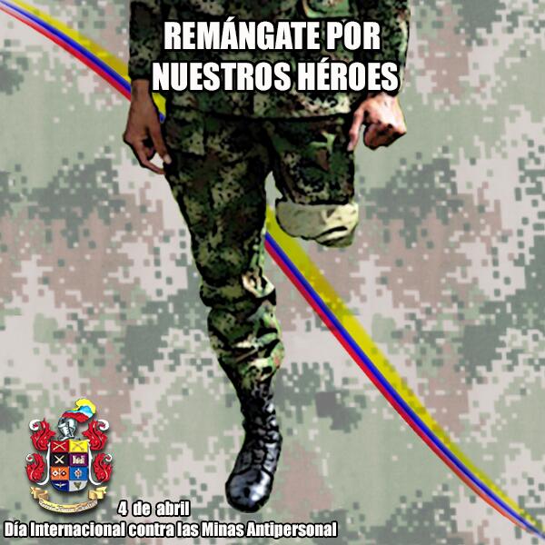COL_EJERCITO's tweet photo. Minas: obstáculo para el desarrollo socio económico. Únete al Día Inter/nal contra las Minas Antipersonal #Remángate http://t.co/OgDQkBi2Im