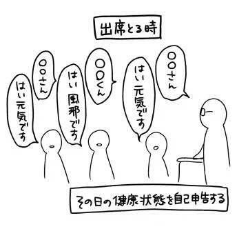最近知ったんだけど、出席の時のこれ埼玉だけなんです!? 