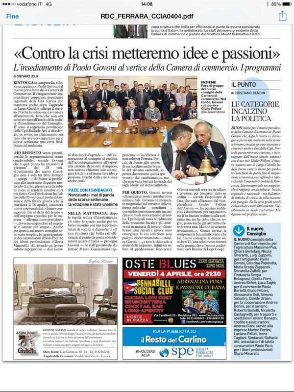 UrbanDavide's tweet image. Cciaa Ferrara #imprese #economia #Govoni Felloni