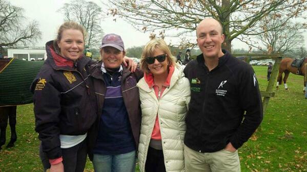 APeventing's tweet photo. #BeltonHorseTrials @HayleyParkerRSA , Linda Squair, Pat Parker and I - #SAEventers. Great to be at an Event together http://t.co/YsBbMVW12A