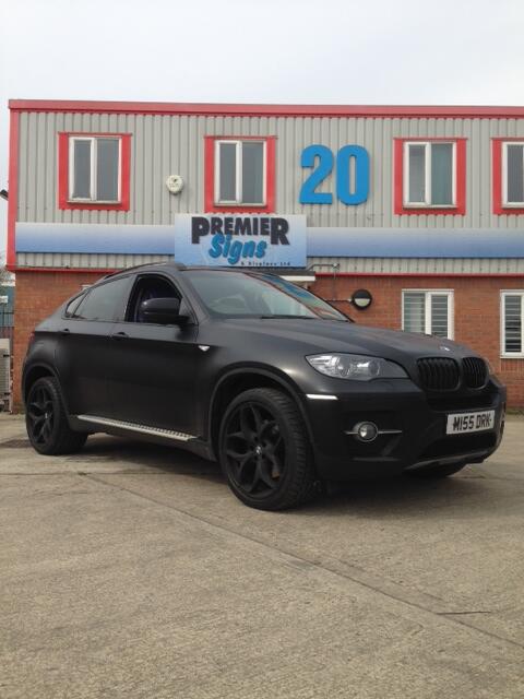 Premier Signs on Twitter: "Full satin black wrap to BMW X6 using 3M 1080 series vinyl ...