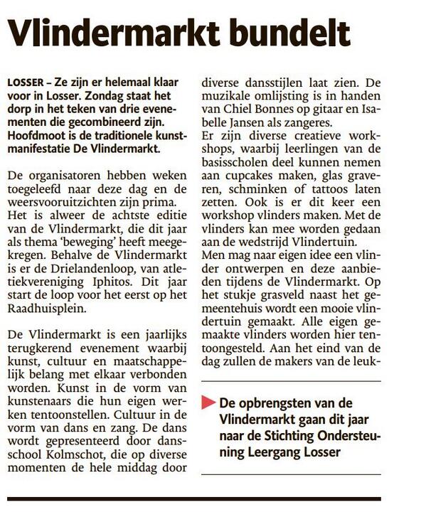 Vlindermarkt's tweet photo. Zondag Vlindermarkt ... We zijn er klaar voor !!! http://t.co/jGXBw8FAyO