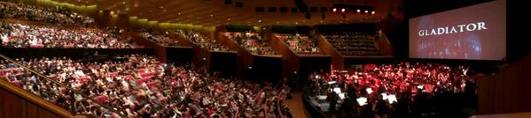 Champsbutterfly's tweet photo. #Gladiator in @SydOperaHouse with @sydsymph @sydphil &amp; @russellcrowe on the BIG screen! 3hrs &amp; we LOVED it!!! http://t.co/lcE6NFUxlz