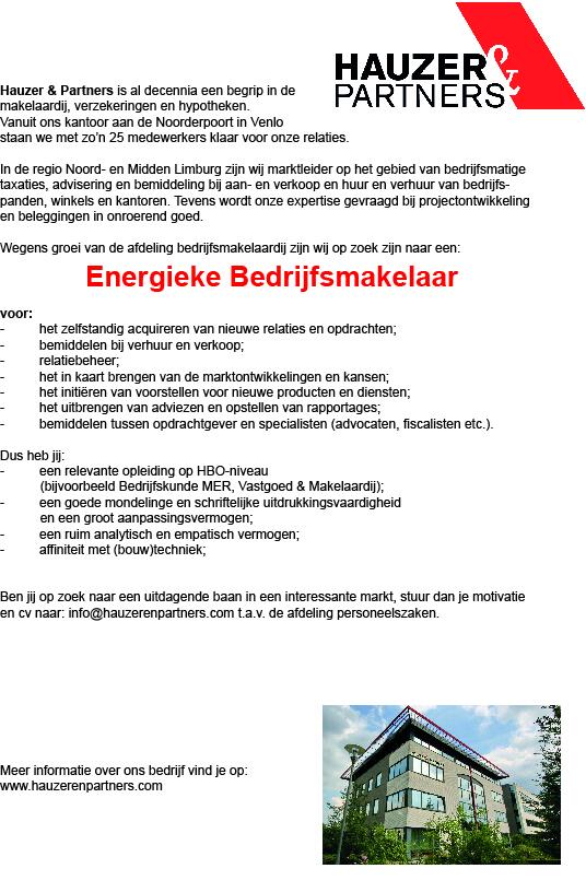 HauzerPartners's tweet image. Wegens groei zijn wij op zoek naar een     _ENERGIEKE BEDRIJFSMAKELAAR_

tinyurl.com/nqzxebx