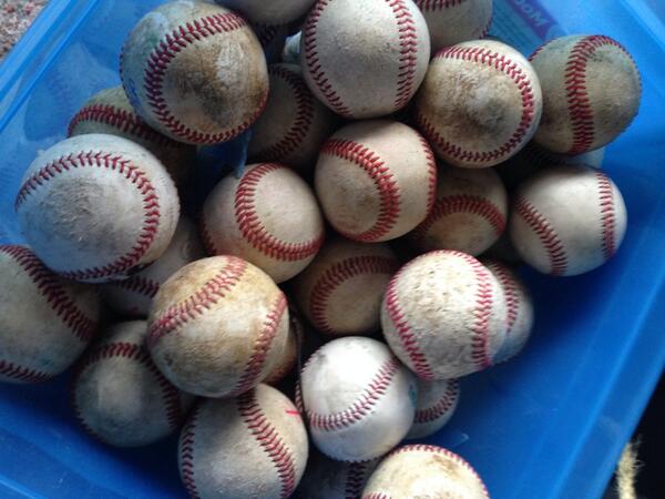 forceout's tweet image. No better image of spring than a bucket of BP balls! #LScreen