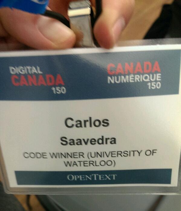 carlosJsaavedra's tweet image. At @opentext for a big Government of Canada announcement #code2014