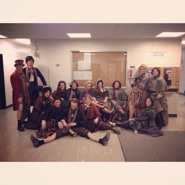 Backstage action from last night's dress rehearsal! Keeping the tradition alive! #LaBoheme #winnipeg <a href="/ManitobaOpera/">Manitoba Opera</a>