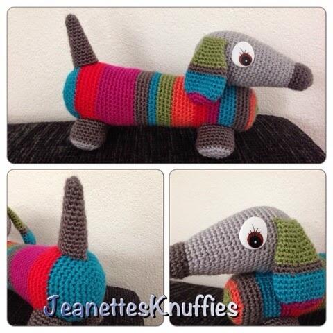 Jeanettes Knuffies: Teckel jeanettesknuffies.blogspot.com/2014/04/teckel…