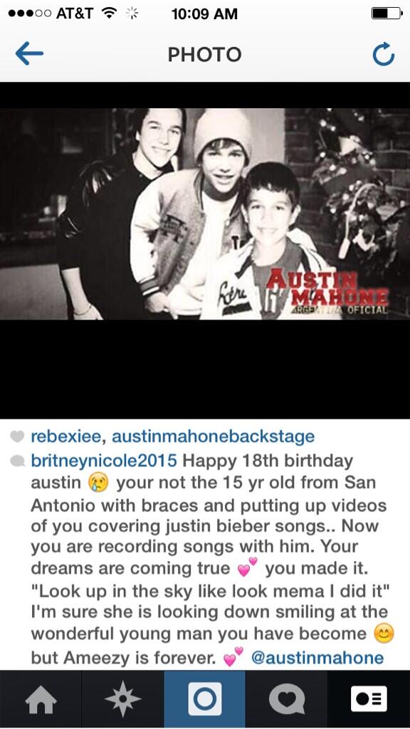 FoolishFourFan's tweet image. Happy birthday austin 💕 this is on my Instagram. I bet mema has the biggest smile on her face😊 @AustinMahone