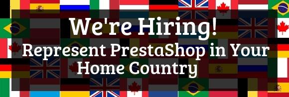 PrestaShop's tweet photo. We’re hiring! You could represent PrestaShop in your home country! http://t.co/72ZoQODq24 http://t.co/Ny51m0rmQU