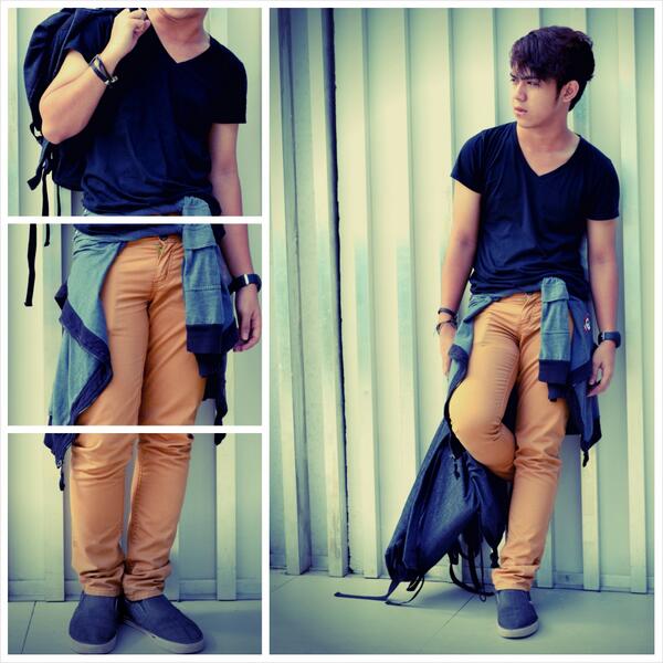 Fashion_Orgy's tweet photo. RT “@DaveLamban: Feeling model lang. Hahaha! Pwede naba pang lookbook? Lol just kidding :) http://t.co/9iXvIFXjXw”