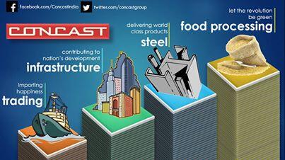ConcastGroup's tweet photo. Concast Group continuously strives for a better future and a diversified growth in all the four verticals. http://t.co/BuGQQPqOtc