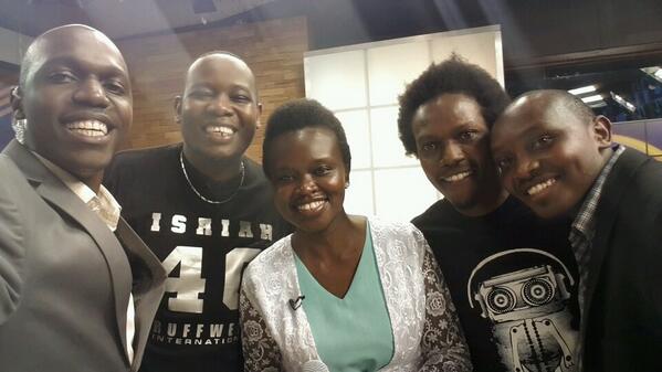 LarryMadowo's tweet image. Great to have @rufftoneigiigi @HenrieMutuku @djfinalkut and @stevemutuku on #theTrend tonight