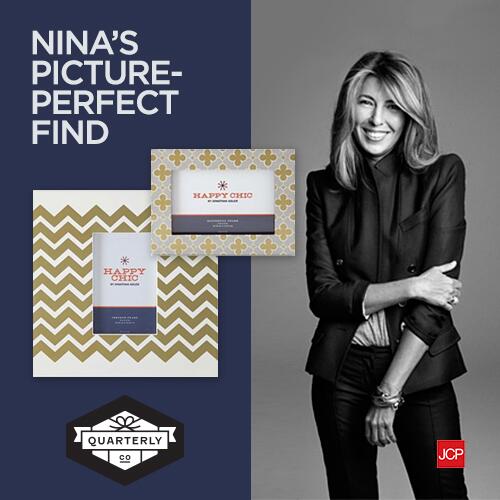 jcpenney's tweet photo. We spy a #happychic frame in @ninagarciaโs @Quarterly box celebrating her 5-year anniversary at @marieclaire! #NGQ02 http://t.co/mDa372bQNP