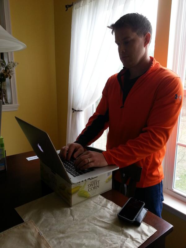 You and your $1000 standing desk. #sweetcorndesk