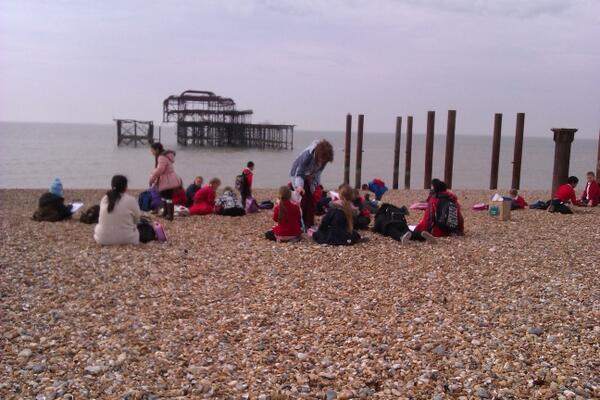 Year 3 on their trip to the West Pier to enrich their topic based learning experience on Storms