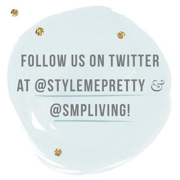 We will no longer be updating this Twitter. Please follow us on @StyleMePretty &amp; @SMPLiving!