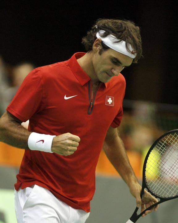 federer_roger's tweet photo. Congratulations Roger! He beat Kukushkin 6-4 6-4 6-2 in Davis Cup. (Switzerland-Kazakhstan 1-1) http://t.co/HDwdsD8uk0