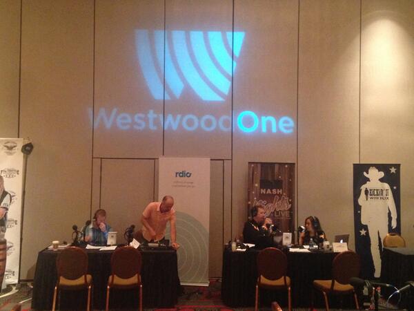 WestwoodOne's tweet photo. Calm before the storm at WWO's Backstage at the #ACMs event! @NASHFM947NY @Rdio #powerofsound http://t.co/M68kqUyTgX