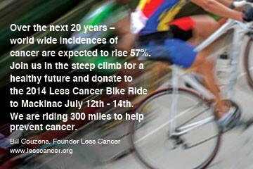 Lesscancer's tweet photo. See you there @SSTobias @milesobrien @nutrition @usacycling @cyclingweekly 300 Miles -Two days #lesscancerbikeride http://t.co/MVhXBepRnK