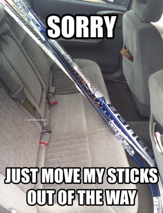 GoalieWays's tweet photo. Every time you get into a hockey players car http://t.co/er0uBnFmzW
