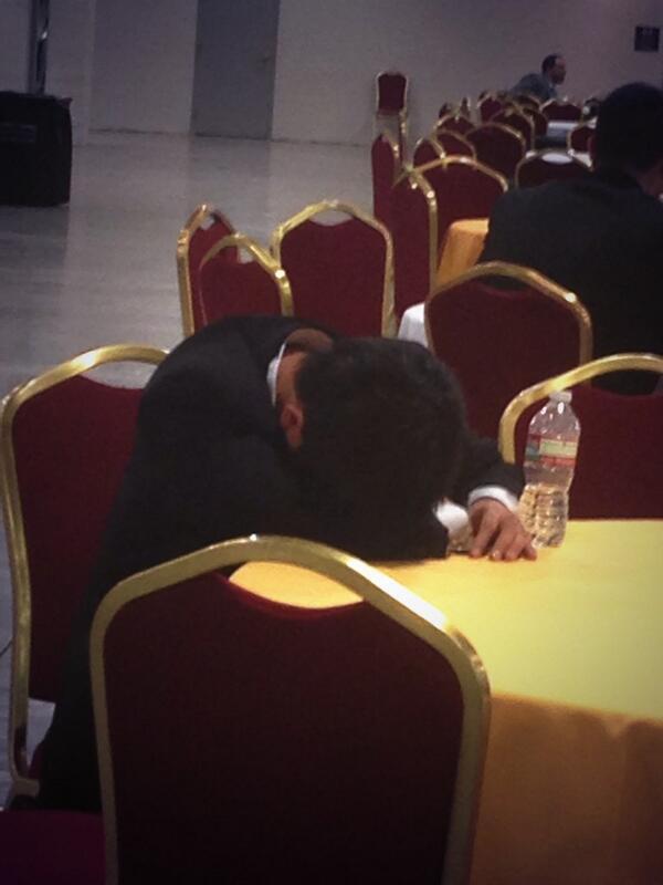 ColinBodbyl's tweet image. This guys week has either been really good or really bad #ISCW14