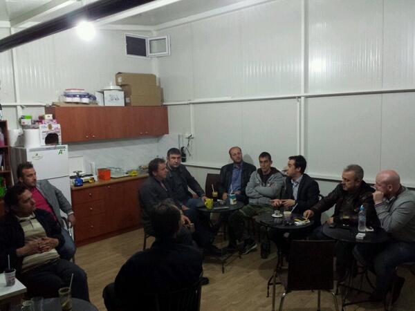 Aris Yannakidis Listesinden DMTE Meclisine Aday Av. Mustafa Kara Hüseyin Harmanlık AEKS Derneği'mizi ziyaret ediyor.