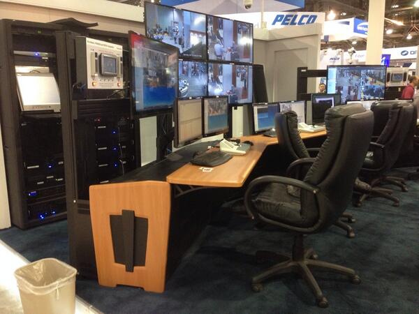 middleatlantic's tweet image. Proud to support the folks at @HoneywellSec at #ISCW14 with ViewPoint consoles, VisionFrame monitor walls &amp;amp; racks.